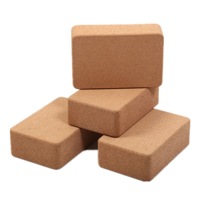 natural cork yoga block