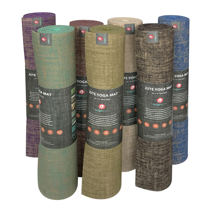 Natural jute yoga mat