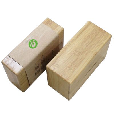 natural bamboo yoga block