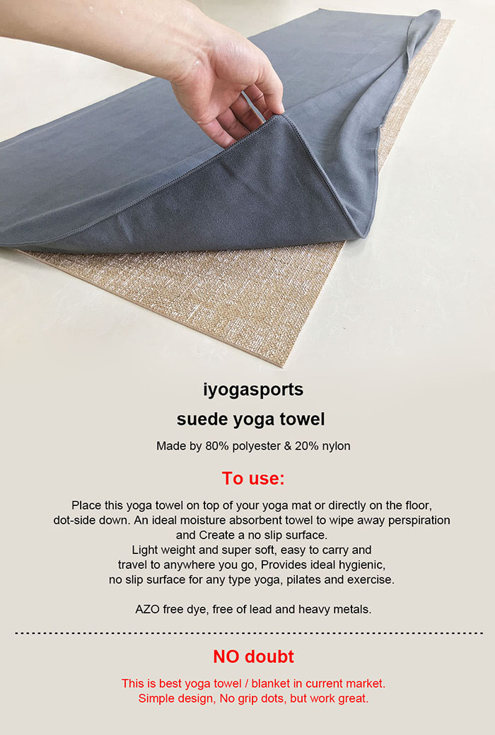 eQua sueded yoga towel